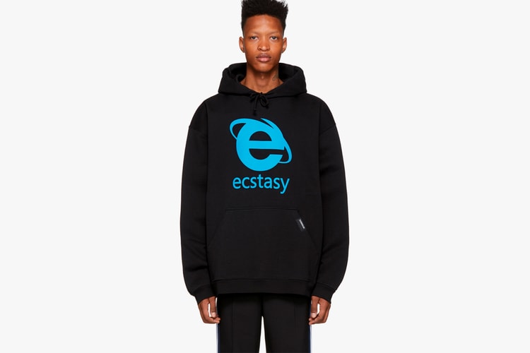 Vetements Celebrates Internet Explorer With Its Oversized "Ecstasy" Hoodie
