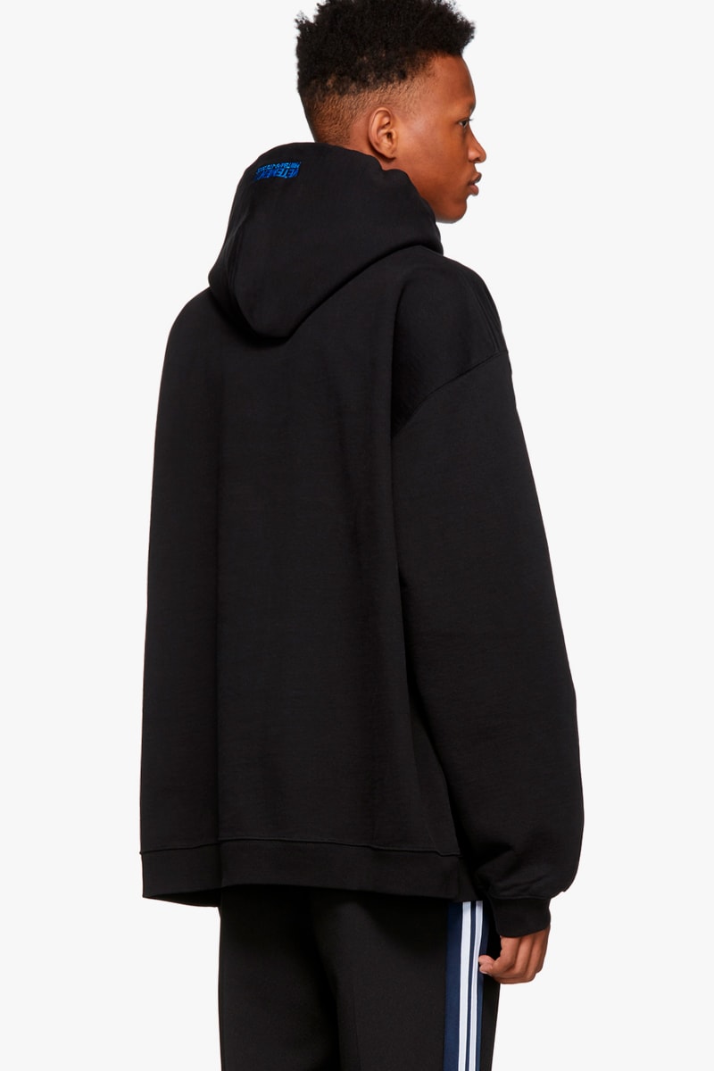 Vetements Oversized Ecstasy Hoodie Release Info Buy Black internet Explorer