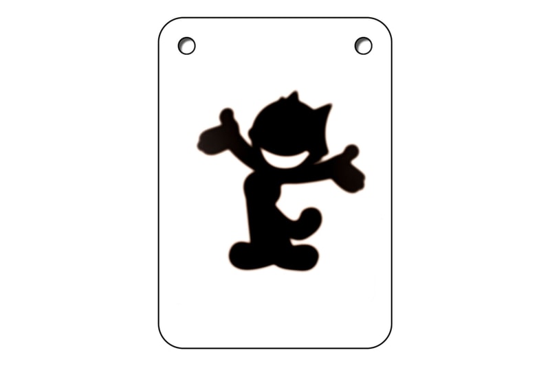 Virgil Abloh "Clear Art" Transparent Lithographic Prints Canary Yellow Felix the Cat Grim Reaper "Advertise Here"