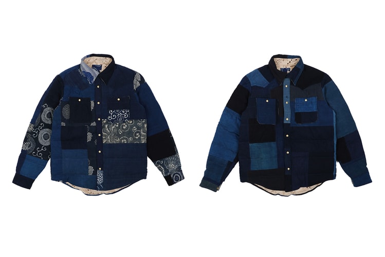 visvim Drops Indigo & Kerchief Kofu Down Jacket for FW19
