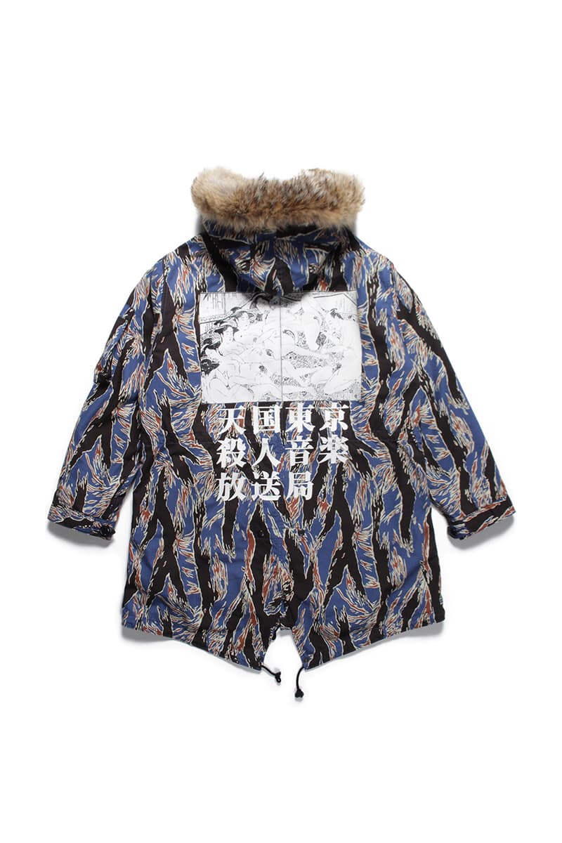 WACKO MARIA Tiger Camo Mods Parka Coat outerwear floral fall winter 2019 collection japanese paradise tokyo guilty parties tengoku tokyo layers streetwear menswear atsuhiko mori