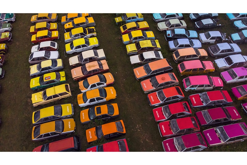 Zoer Solara Add Pop Color Car Scrapyard french france chart vehicle Talbot consumerism parts manufacturing scrap junk
