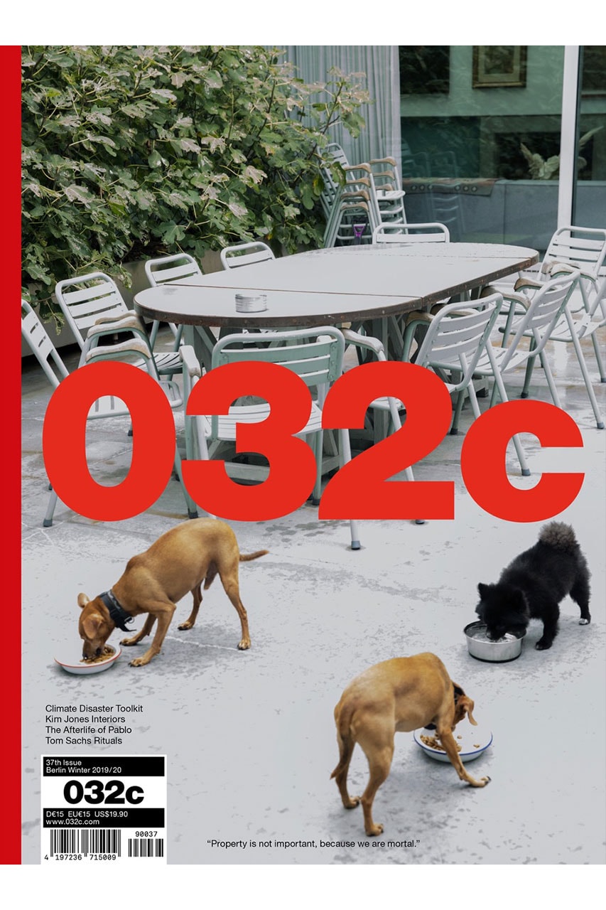 '032c Magazine Issue 37' Kim Jones Interview black hole catalog dior men feature house inside interior look collection release publish 