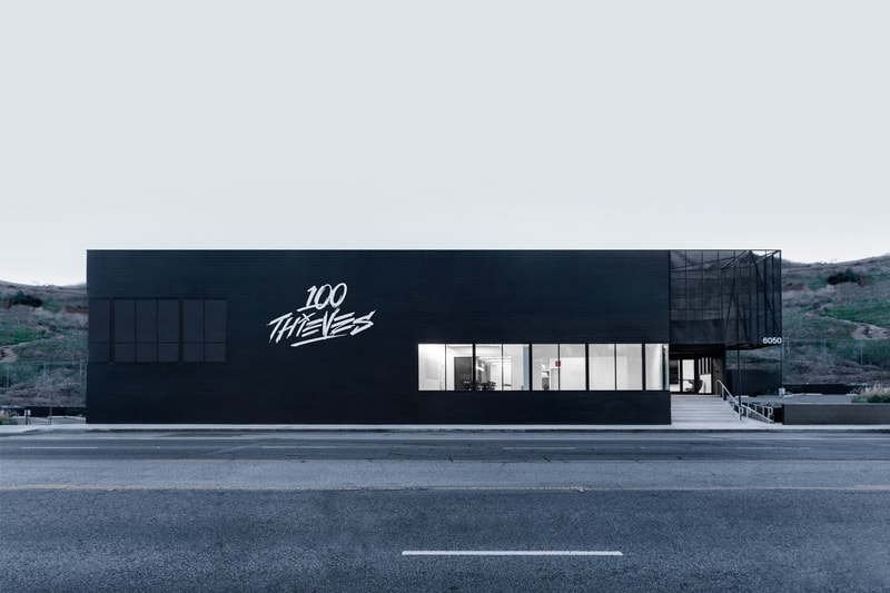 Inside 100 Thieves' New LA Headquarters hq drake scooter braun design esports