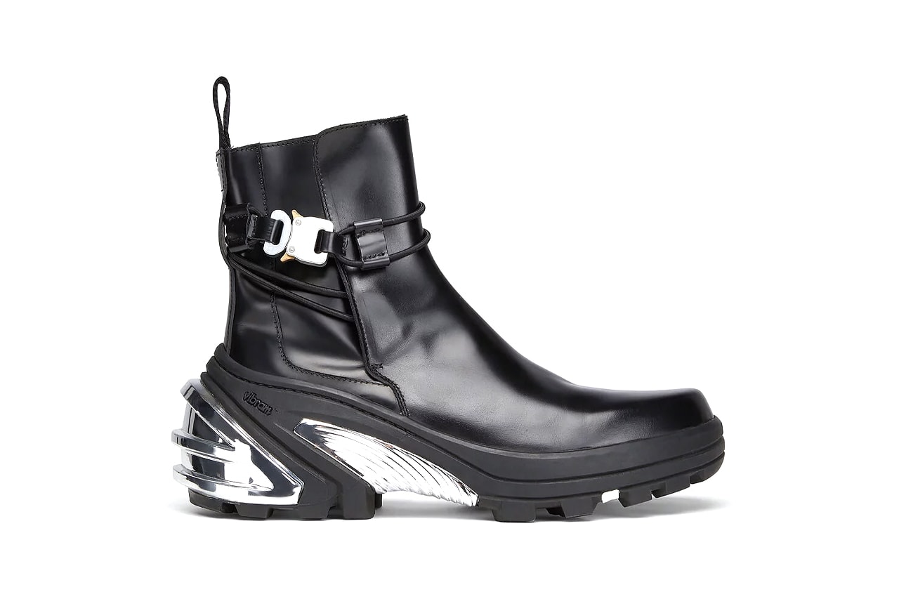 1017 ALYX 9SM Low Buckle Boots in Black Release Information Matthew M. Williams Spring Summer 2020 SS20 Reveal First Look Vibram Hardware Straps Lacing Technical Leather Rollercoaster Belt Clasp
