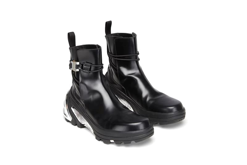 1017 ALYX 9SM Low Buckle Boots in Black Release Information Matthew M. Williams Spring Summer 2020 SS20 Reveal First Look Vibram Hardware Straps Lacing Technical Leather Rollercoaster Belt Clasp