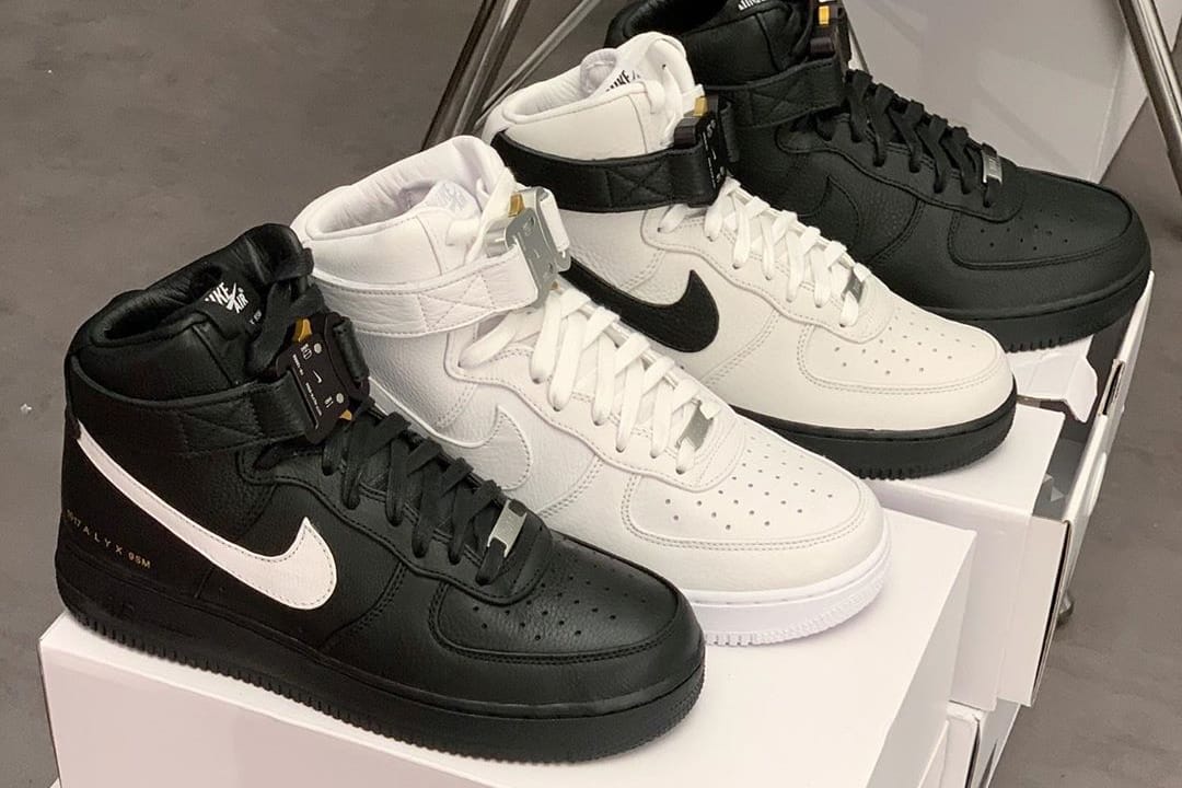 high top air forces with strap