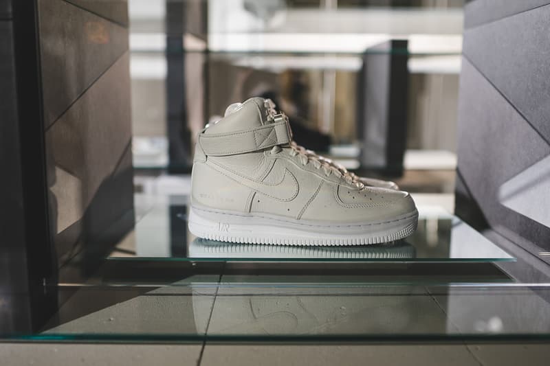 1017 alyx 9sm paris fashion week nike air force 1 high collaboration moncler bang olufsen release information pop up store matthew m williams buy cop purchase closer look