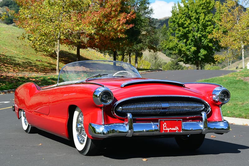 1954 Plymouth Belmont Concept Car at Mecum Auctions 1-of-1 Limited Edition Classic Sports Car Sales Closer Look Automotive History V8 Engine 1954 Chicago Auto Show 1954 New York Motorama