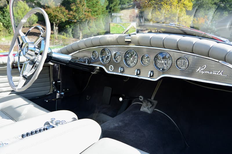 1954 Plymouth Belmont Concept Car at Mecum Auctions 1-of-1 Limited Edition Classic Sports Car Sales Closer Look Automotive History V8 Engine 1954 Chicago Auto Show 1954 New York Motorama