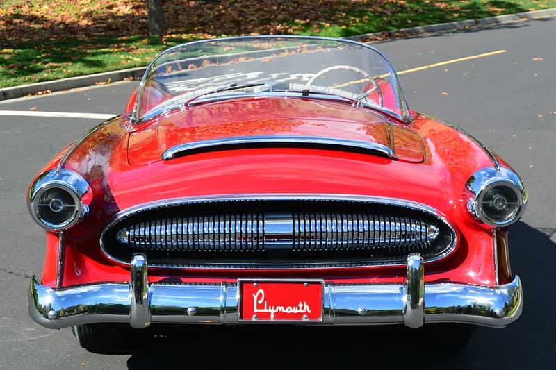 1954 Plymouth Belmont Concept Car at Mecum Auctions 1-of-1 Limited Edition Classic Sports Car Sales Closer Look Automotive History V8 Engine 1954 Chicago Auto Show 1954 New York Motorama
