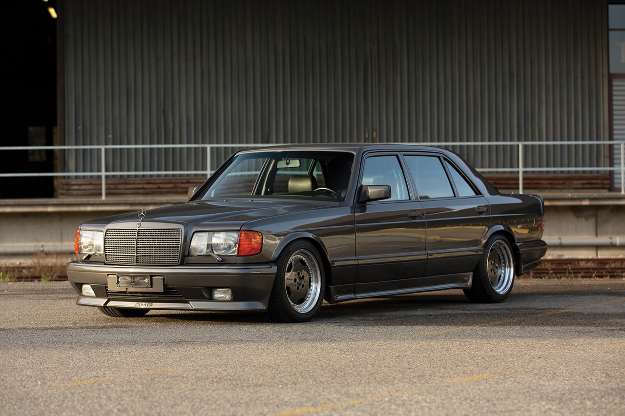 1989 Mercedes-Benz 560 SEL AMG RM Sotheby's "Youngtimer" Collection Auction Closer Look Classic German Automotive Merger Rare Merc Wide Body Japanese Import Luxury Saloon Power Performance Information Estimates