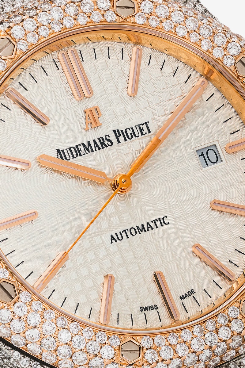 777 18K Rose Gold Audemars Piguet Royal Oak Diamond Watch Release Info Buy Price Browns