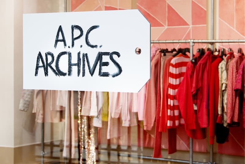 A.P.C. "ARCHIVES" Exhibition Joyce Gallery in Paris Closer Look Preview Parisian Label Clothing Garments Jessica Ogden Quilts Fashion Jean Touitou Founder Café Opening Dates