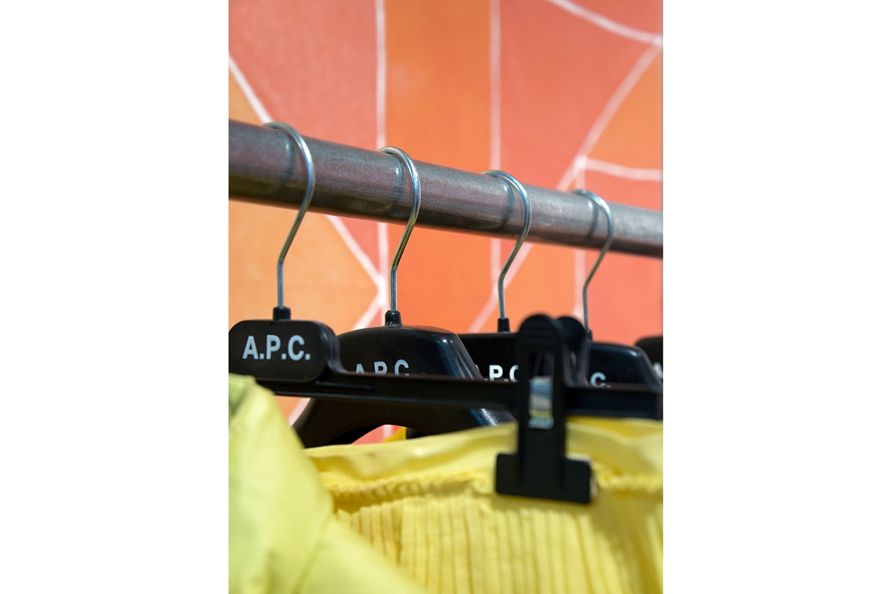 A.P.C. "ARCHIVES" Exhibition Joyce Gallery in Paris Closer Look Preview Parisian Label Clothing Garments Jessica Ogden Quilts Fashion Jean Touitou Founder Café Opening Dates
