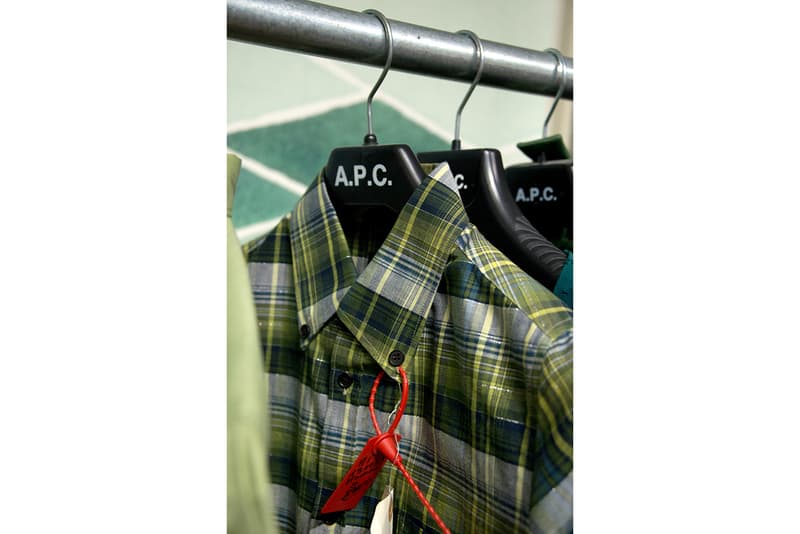 A.P.C. "ARCHIVES" Exhibition Joyce Gallery in Paris Closer Look Preview Parisian Label Clothing Garments Jessica Ogden Quilts Fashion Jean Touitou Founder Café Opening Dates