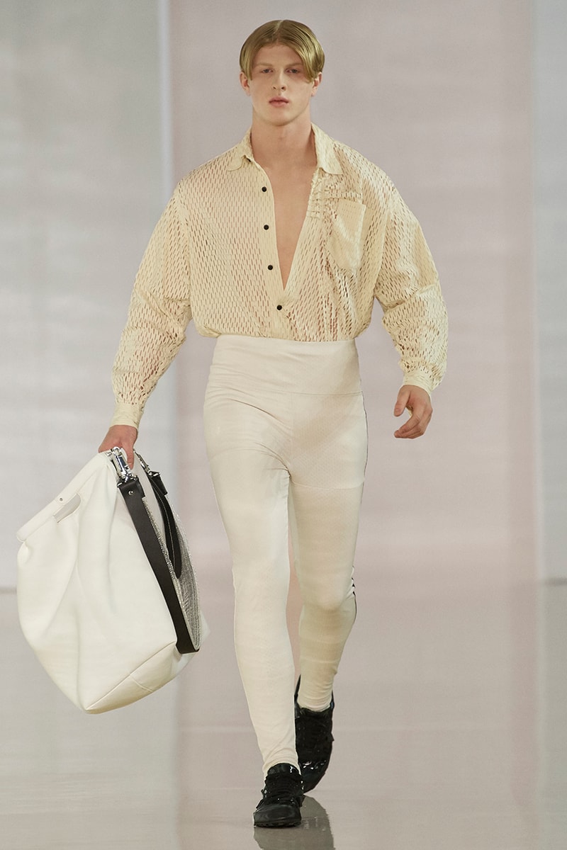 Acne Studios Fall Winter 2020 Collection Runway Paris Fashion Week Scandinavian minimalism co ed mens womens gender fluid cream color shades leather sweden Johnny Johansson