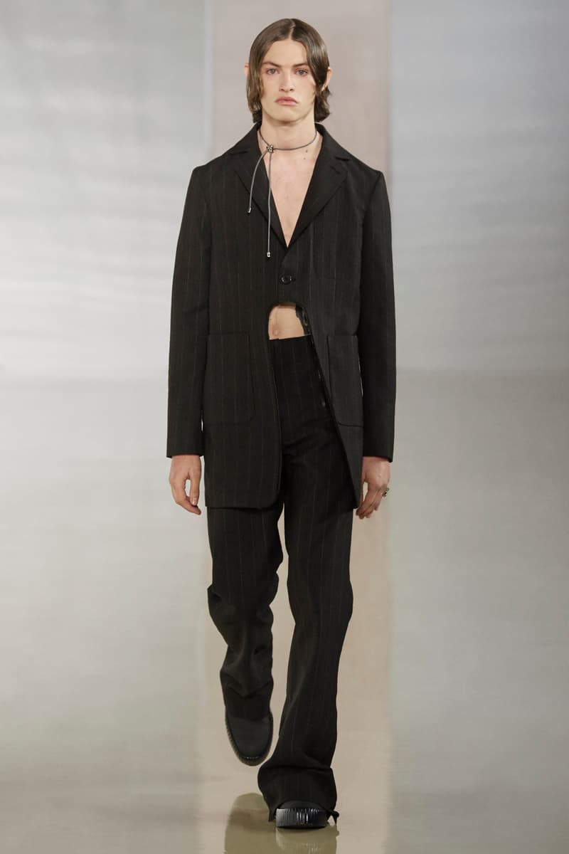 Acne Studios Fall Winter 2020 Collection Runway Paris Fashion Week Scandinavian minimalism co ed mens womens gender fluid cream color shades leather sweden Johnny Johansson