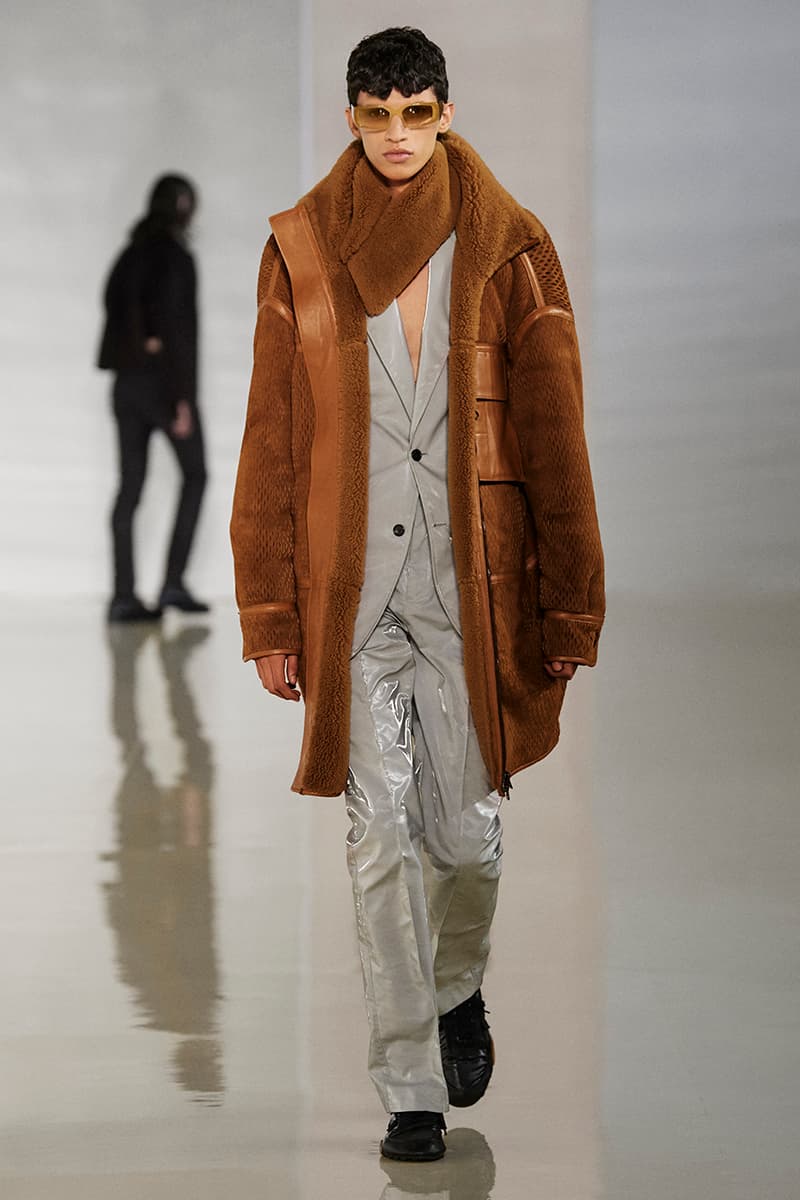 Acne Studios Fall Winter 2020 Collection Runway Paris Fashion Week Scandinavian minimalism co ed mens womens gender fluid cream color shades leather sweden Johnny Johansson