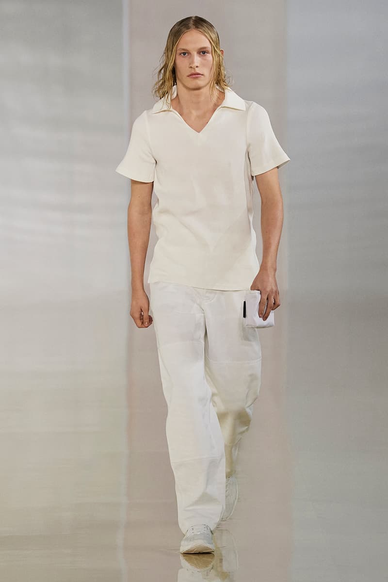 Acne Studios Fall Winter 2020 Collection Runway Paris Fashion Week Scandinavian minimalism co ed mens womens gender fluid cream color shades leather sweden Johnny Johansson