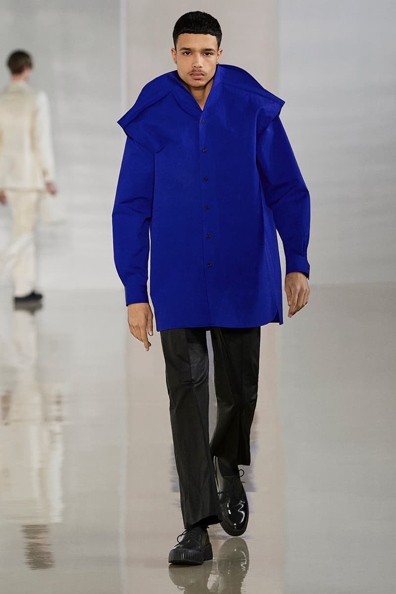 Acne Studios Fall Winter 2020 Collection Runway Paris Fashion Week Scandinavian minimalism co ed mens womens gender fluid cream color shades leather sweden Johnny Johansson
