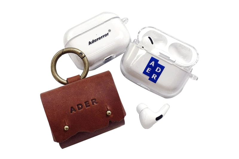 ADER error AirPod Pro Case Leather Carry Pouch accessories neck pillow mousepad notepad amenities kit apple headphones earphones life goods novelties mini case clip on sketchpad