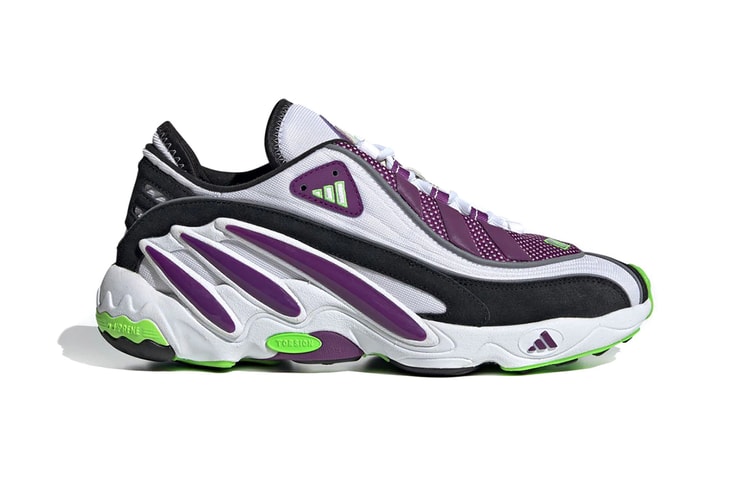 adidas Revamps FYW 98 in Vivid "Glory Purple/Solar Green" and "Gray Two/Signal Coral"