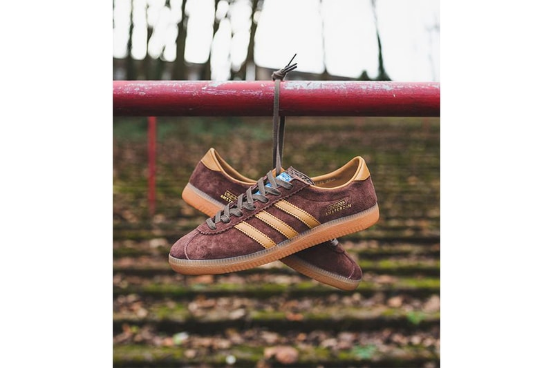 adidas Originals Amsterdam "City Series" Release Information "DUSRUS/BROWN/MESA" EF5791 Classic Footwear Sneaker Three Stripes Suede Trefoil Gum Sole 1990
