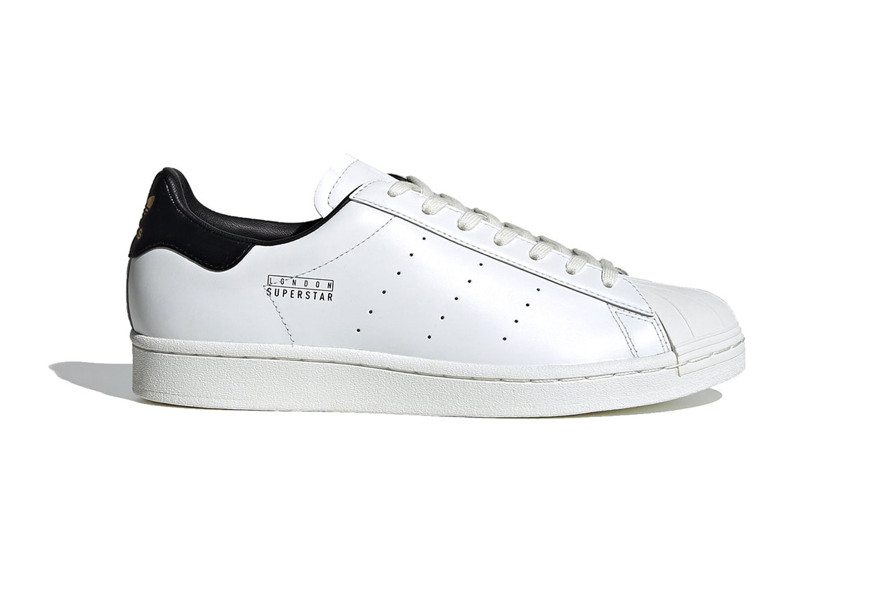 adidas Superstar Pure "London" "Ftwr White/Core Black/Gold Metallic" Fv3016  Shell Toe Three Stripes Release Information Drop Cop First Look Announcement Smooth Premium Luxurious Leather