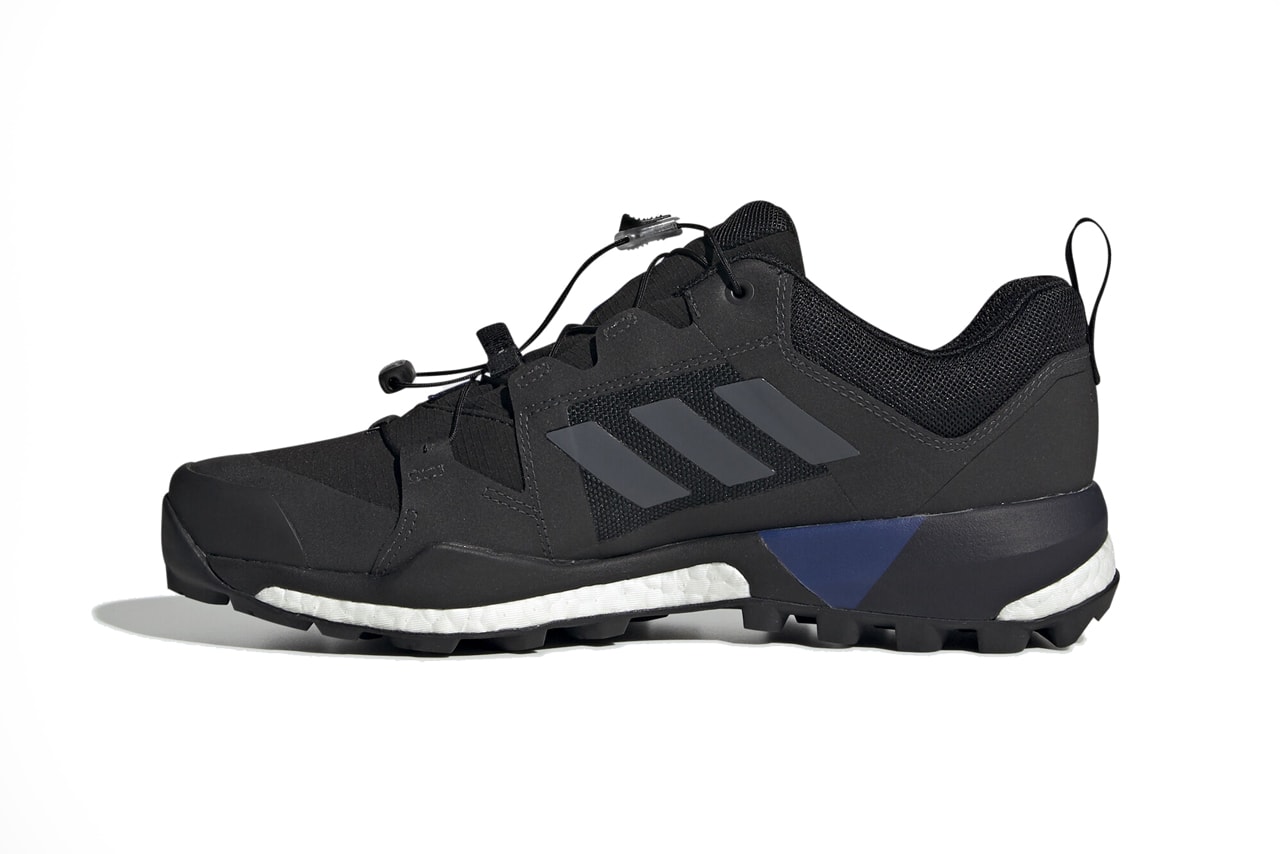 adidas terrex skychaser xt gore tex hiking shoes boost core black grey three collegiate royal G26546 release date info photos price sneaker colorway trail