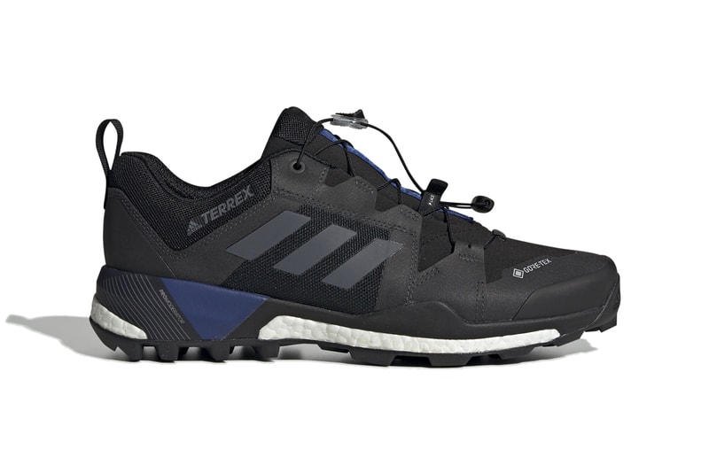 adidas terrex skychaser xt gore tex hiking shoes boost core black grey three collegiate royal G26546 release date info photos price sneaker colorway trail
