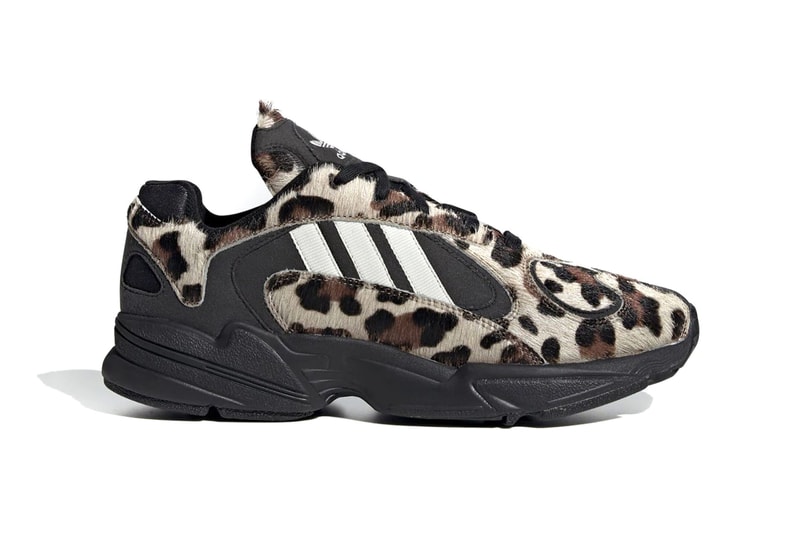 adidas Yung 1 Core Black Simple Brown off white sneakers shoes footwear runners trainers kicks cheetah pony hair spring summer 2020 originals eg8726 print pattern three stripes