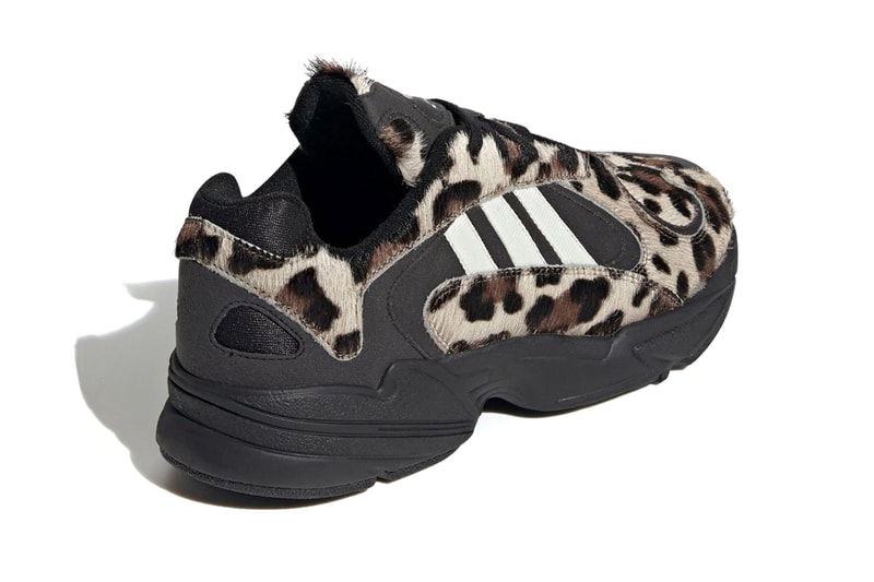 adidas Yung 1 Core Black Simple Brown off white sneakers shoes footwear runners trainers kicks cheetah pony hair spring summer 2020 originals eg8726 print pattern three stripes