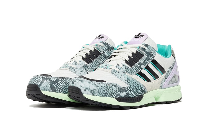 adidas zx 8000 lethal nights pack snakeskin white tint core black hi res aqua FW2152 release date info photos price