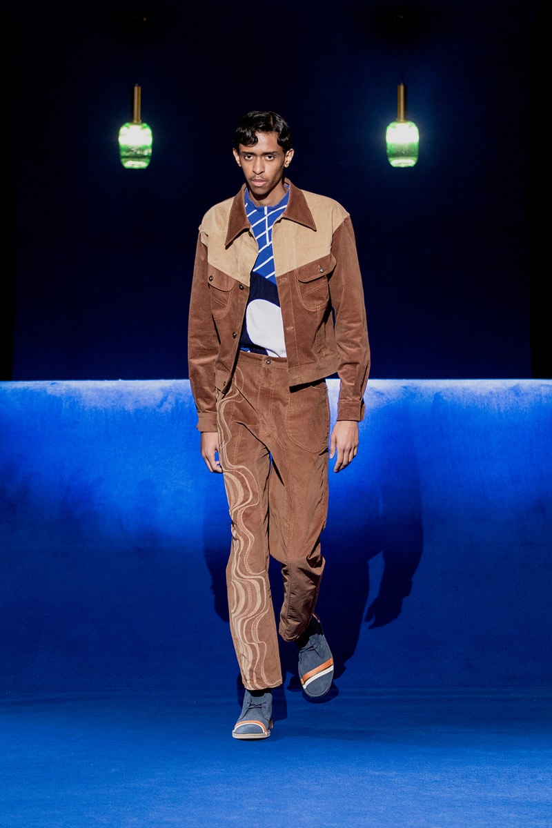 ahluwalia studio priya backstage fall winter 2020 adidas superstar clarks wallabee sustainable 60s 1965 Barbara Brown release information first look collection