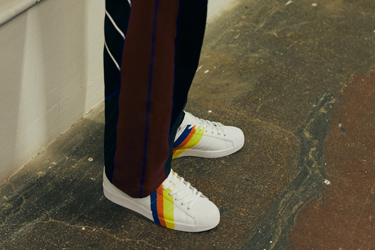 ahluwalia studio priya backstage fall winter 2020 adidas superstar clarks wallabee sustainable 60s 1965 Barbara Brown release information first look collection
