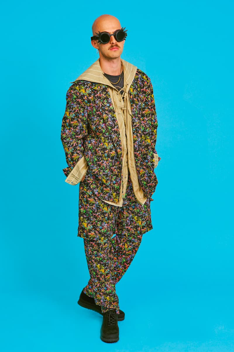 AïE Spring Summer 2020 Lookbook Nepenthes daiki suzuki keizo Shimizu LTB Jacket Natural 9oz Checker Canvas THT Jacket Big Paisley layering editorial Printed Batik PC Jersey