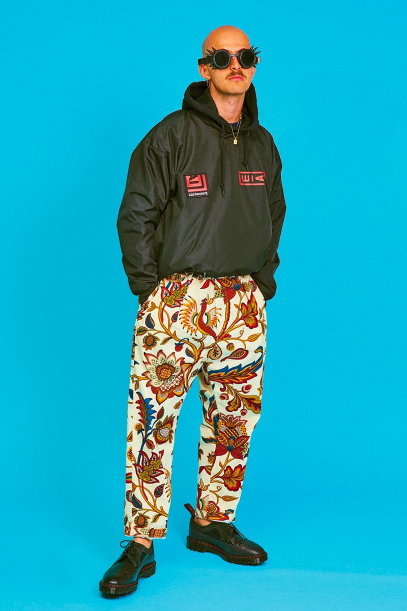AïE Spring Summer 2020 Lookbook Nepenthes daiki suzuki keizo Shimizu LTB Jacket Natural 9oz Checker Canvas THT Jacket Big Paisley layering editorial Printed Batik PC Jersey 