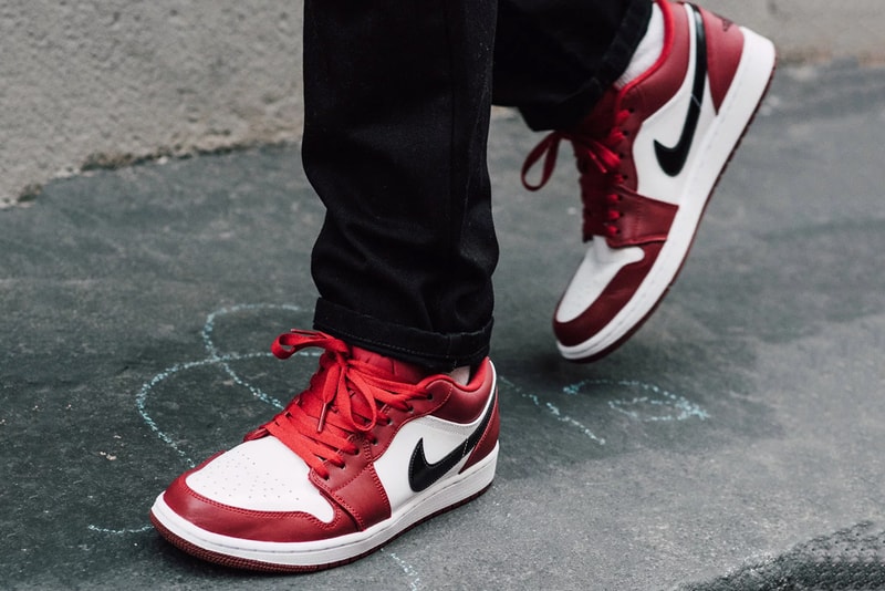 air jordan 1 low noble red white black 553558 604 release date info photos price