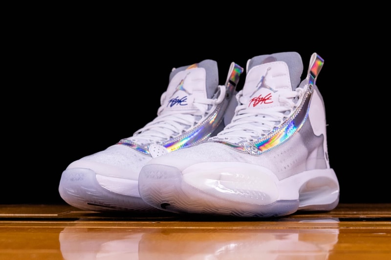 air jordan 34 white metallic silver iridescent AR3240 101 release date info photos price