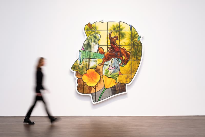 Alex Israel "Always On My Mind" Solo Exhibition Gagosian Gallery London Self-Portraits Los Angeles Fiberglass Panel Wheel of Fortune Mulholland Drive Griffith Observatory