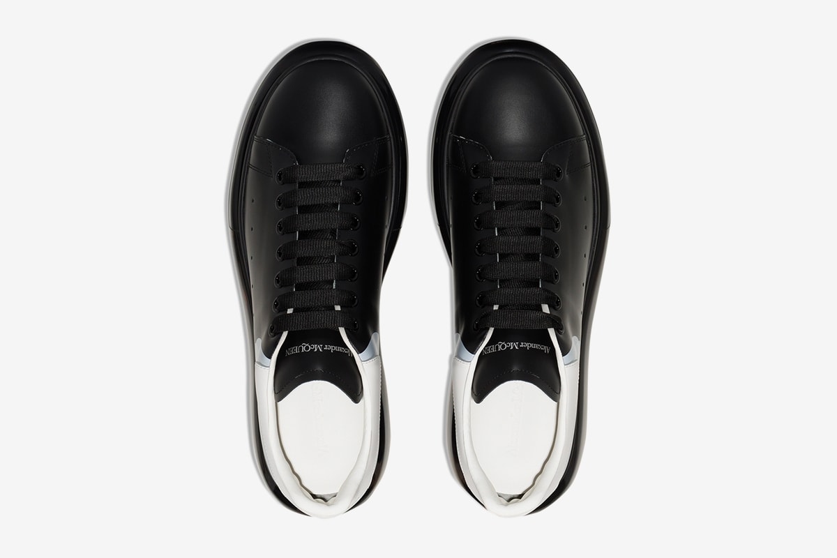 Alexander McQueen 3D Print Oversized Sneaker "black/white" release info buy now browns translucent bubble sole 