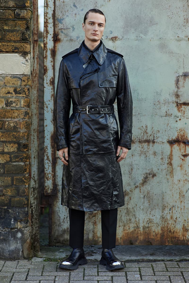 Alexander McQueen Fall/Winter 2020 Menswear Lookbook Collection Sarah Burton Creative Director Double-breasted overcoats Tailoring Military Coats Jackets Milan Fashion Week