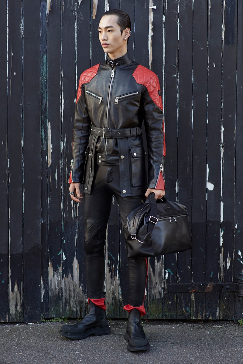 Alexander McQueen Fall/Winter 2020 Menswear Lookbook Collection Sarah Burton Creative Director Double-breasted overcoats Tailoring Military Coats Jackets Milan Fashion Week