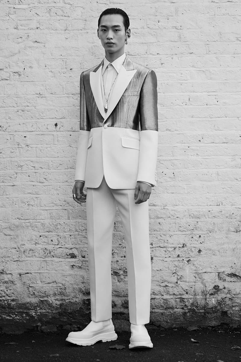 Alexander McQueen Fall/Winter 2020 Menswear Lookbook Collection Sarah Burton Creative Director Double-breasted overcoats Tailoring Military Coats Jackets Milan Fashion Week