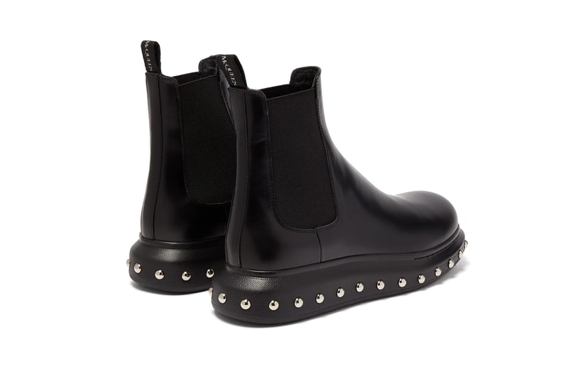 Alexander McQueen Studded Leather Chelsea Boots footwear boots shoes style MCq