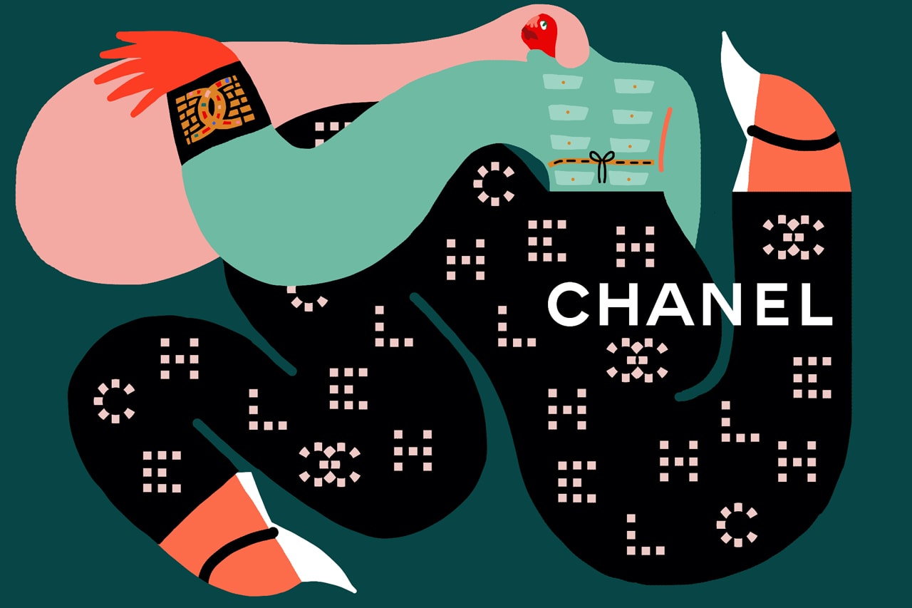 Amber Vittoria Graphic Digital Illustrator Female Forms Women Colorful gucci adidas k swiss le bon marche