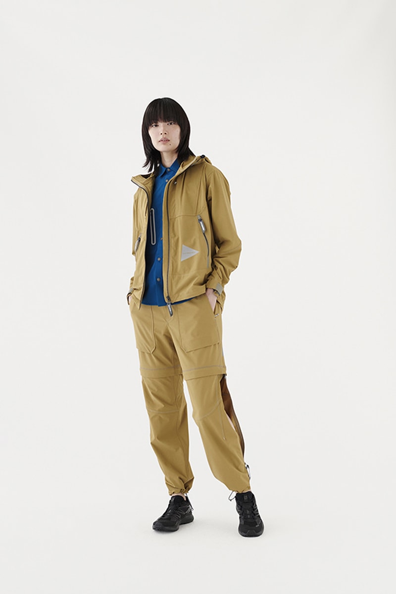 and WANDER Spring Summer 2020 Lookbook collection japanese Keita Ikeuchi Mihoko Mori technical hi tech functional utility progressive breathable waterproof jackets coats windbreakers