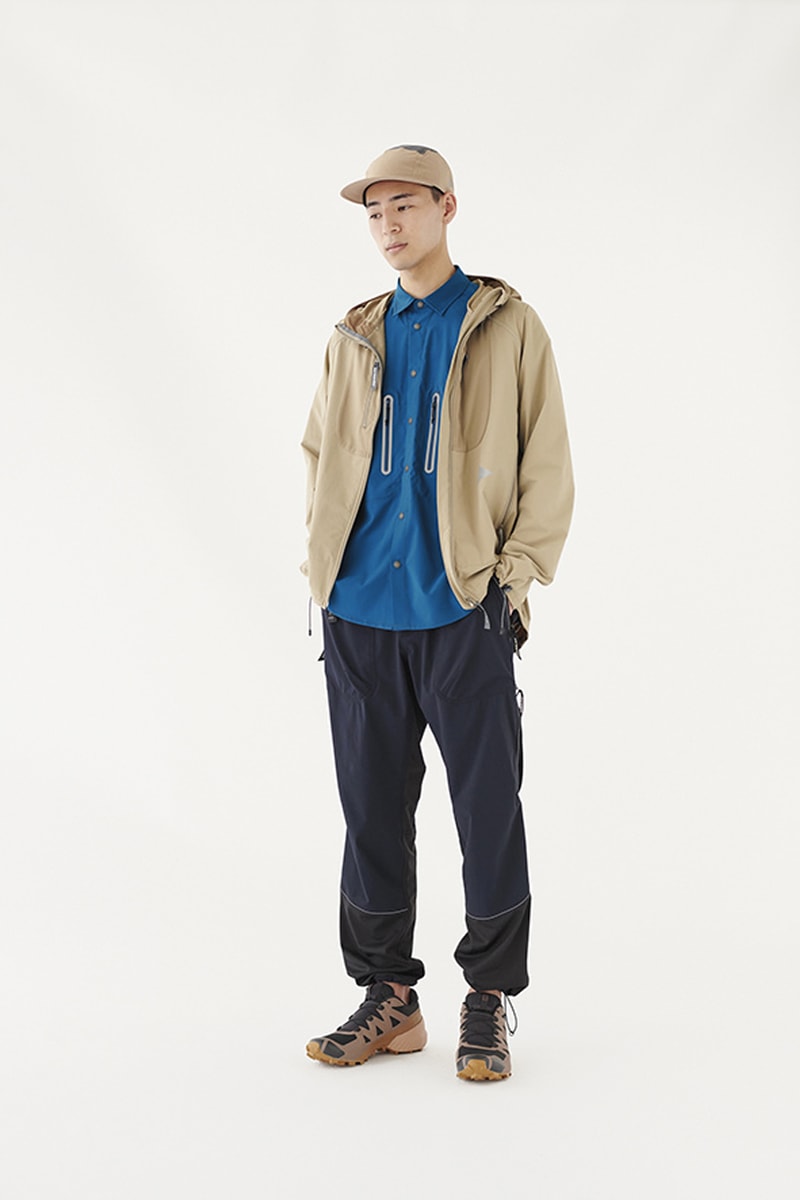 and WANDER Spring Summer 2020 Lookbook collection japanese Keita Ikeuchi Mihoko Mori technical hi tech functional utility progressive breathable waterproof jackets coats windbreakers