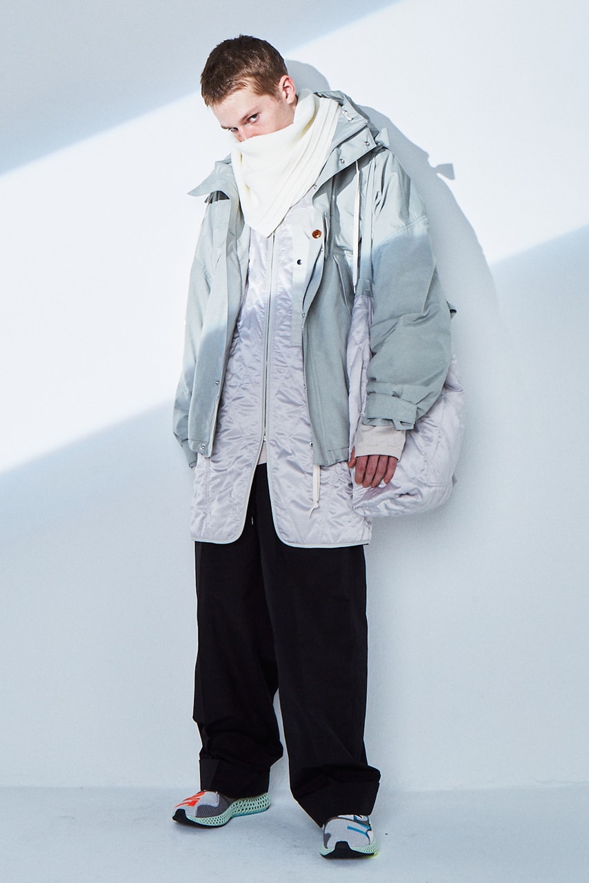 ANEI Fall/Winter 2020 Lookbook Collection Jackets Coats Trousers Blazers Knitwear T-shirts Shirts Black Blue White Gray Brown White Dresses Burnt Orange Scarves Yellow Green Bags